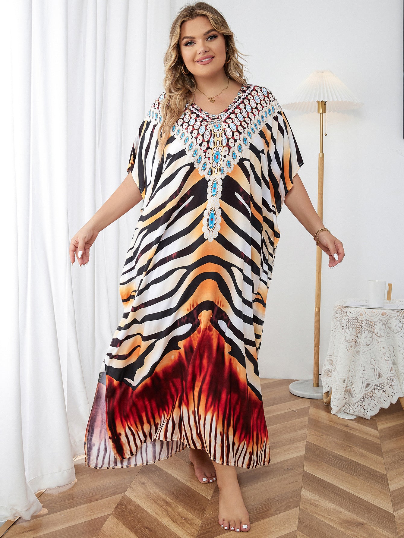 Loose Plus Size Vacation Robe Bikini Cover-up