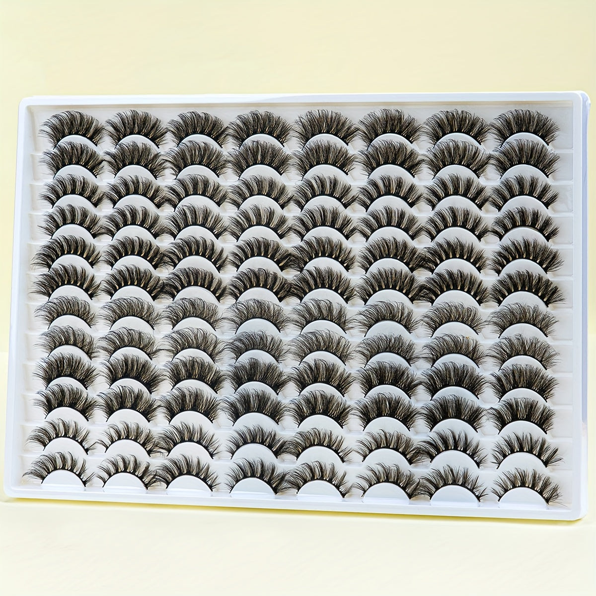 48 Pairs of Artificial Mink False Eyelashes, Fluffy and Natural Curl, Thick and Messy, Suitable for Daily Work and Party Eye Makeup - Mother's Eye Makeup Set, Makeup Tools
