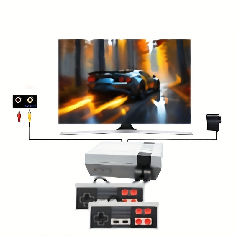 Best Home Gift Wired Mini Two-Player Entertainment System, Evoking Fond Memories - Red And White Design. Enjoy A Joyful Holiday With Your Family.