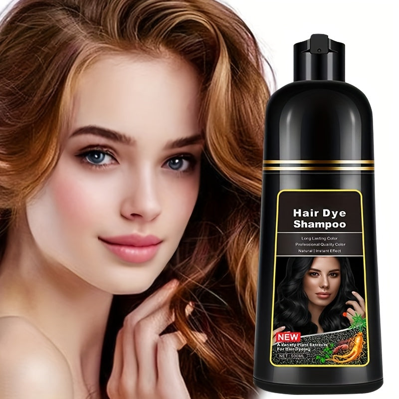 ITSRT Hair Dye Shampoo, 3 In 1 Hair Dye Shampoo +100% White Hair Coverage - White Hair Shampoo With Herbal Ingredients, Suitable For Women And Men, Lasting Coverage, Valentine'S Day, Gift For Mom, Gift For Girlfriend, Surpris
