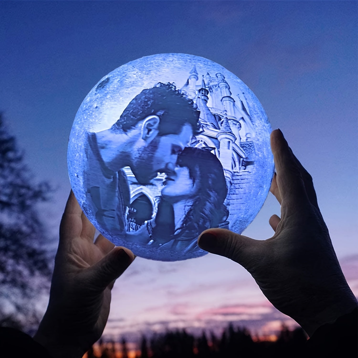 Customized Photo Lamp, Customized Photo Gift, 3D Print Your Photos, Birthday Gift, Anniversary Gift, Valentine's Day Gift, Mother's Day Gift, Father's Day Gift, Christmas Gift, USB Desk Lamp, Bedside Night Light, Bedroom Lamp