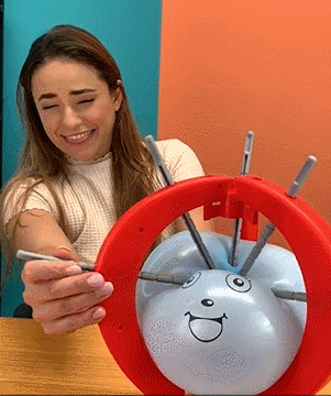 Balloon popping game, exploding balloon games, party games, fun family toy, board games, sticks for kids, fun family stick game
