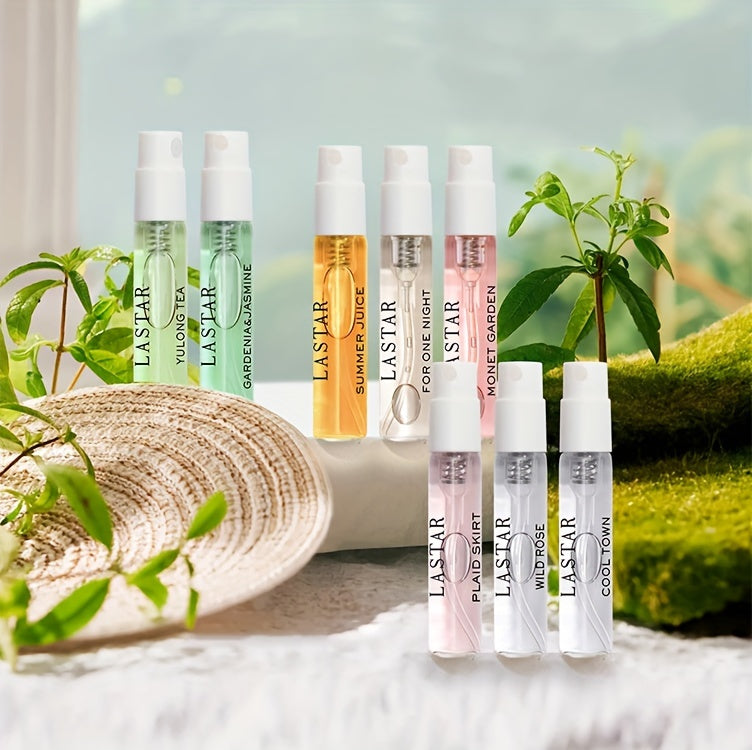 LASTAR 8pcs Perfume Gift Set - 0.1oz Each, Long-Lasting Fragrance for Men & Women, Classic Floral Notes, Perfect for Dates & Travel, Ideal Holiday Present