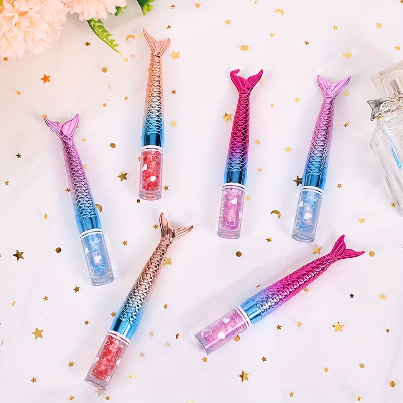 Mermaid Color Changing Lip Gloss, Moisturizing And No Discolored Lip Stain, Lightweight Lustrous Dewy Texture Lip Glaze Valentine's Day Gifts