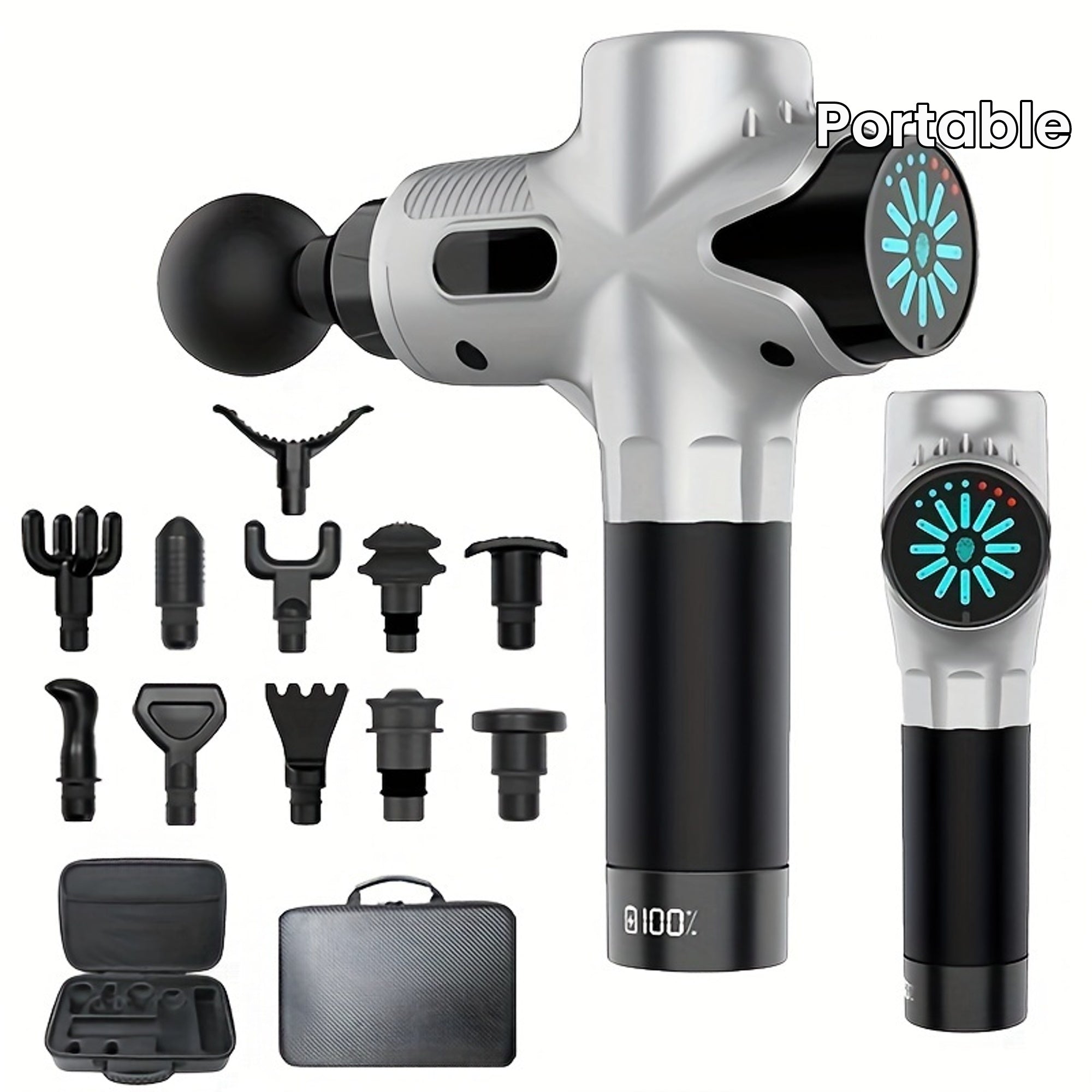 RelaxPro Massage Gun - Deep Tissue Muscle Relaxer, Electric Body Massager for Fitness, Portable and Easy to Use for Muscle Relaxation and Body Recovery