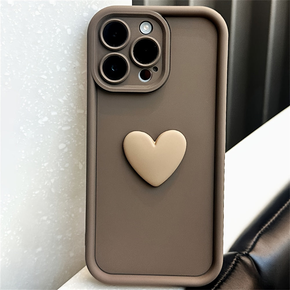 Adorable 3D Heart-Shaped Phone Case for Iphone Models 11, 12, 13, 14, And 15 Pro Max, Including Shockproof Candy Cover for 13 Pro And 11.