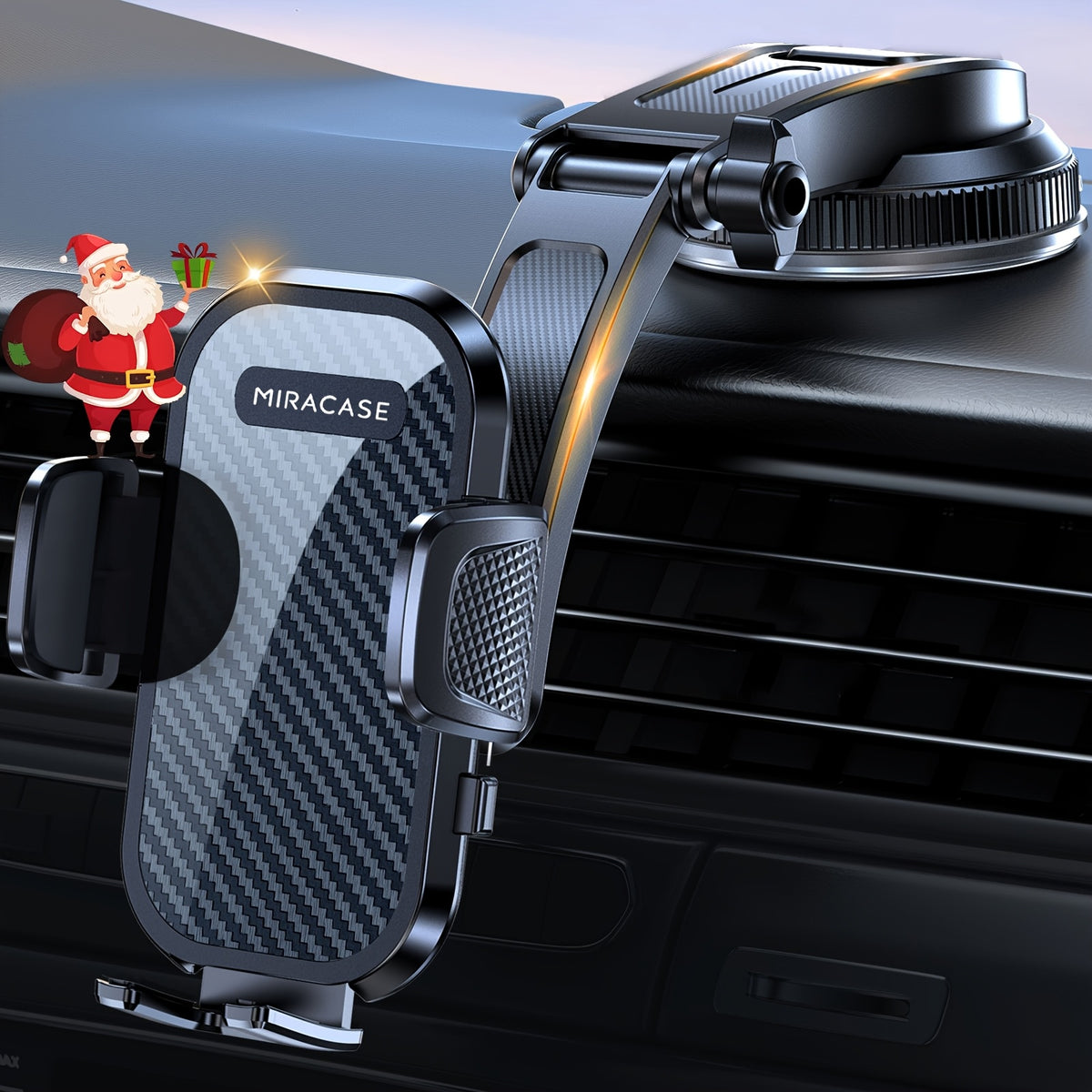 Universal Car Phone Holder For Car Dashboard, Strong Suction Cup, Horizontal And Vertical Viewing Options, Hands-Free Safe Driving, Universal Compatibility With All Phones, Christmas, Festival, New Year's Gift