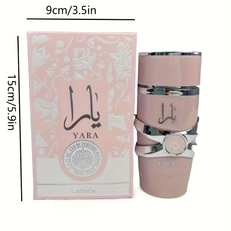 1 Pcs Lattafa Yara Perfumes Perfumes Yara For Women EDP Long-lasting Women's Perfume Vanilla Fragrance Lattafa Fragrance Pink Perfume Set Mixed Gift Cosmetic Cologne Halloween Gift