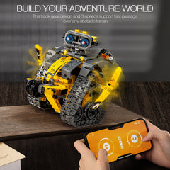 435-Piece Sillbird STEM Masterpiece - Building Toys Building Sets - Remote & APP Controlled 5-in-1 Wall Robot, Explorer Robot, Mech Dinosaur Toys Coding Set with Creative Learning, Halloween and Christmas Gift Ideas