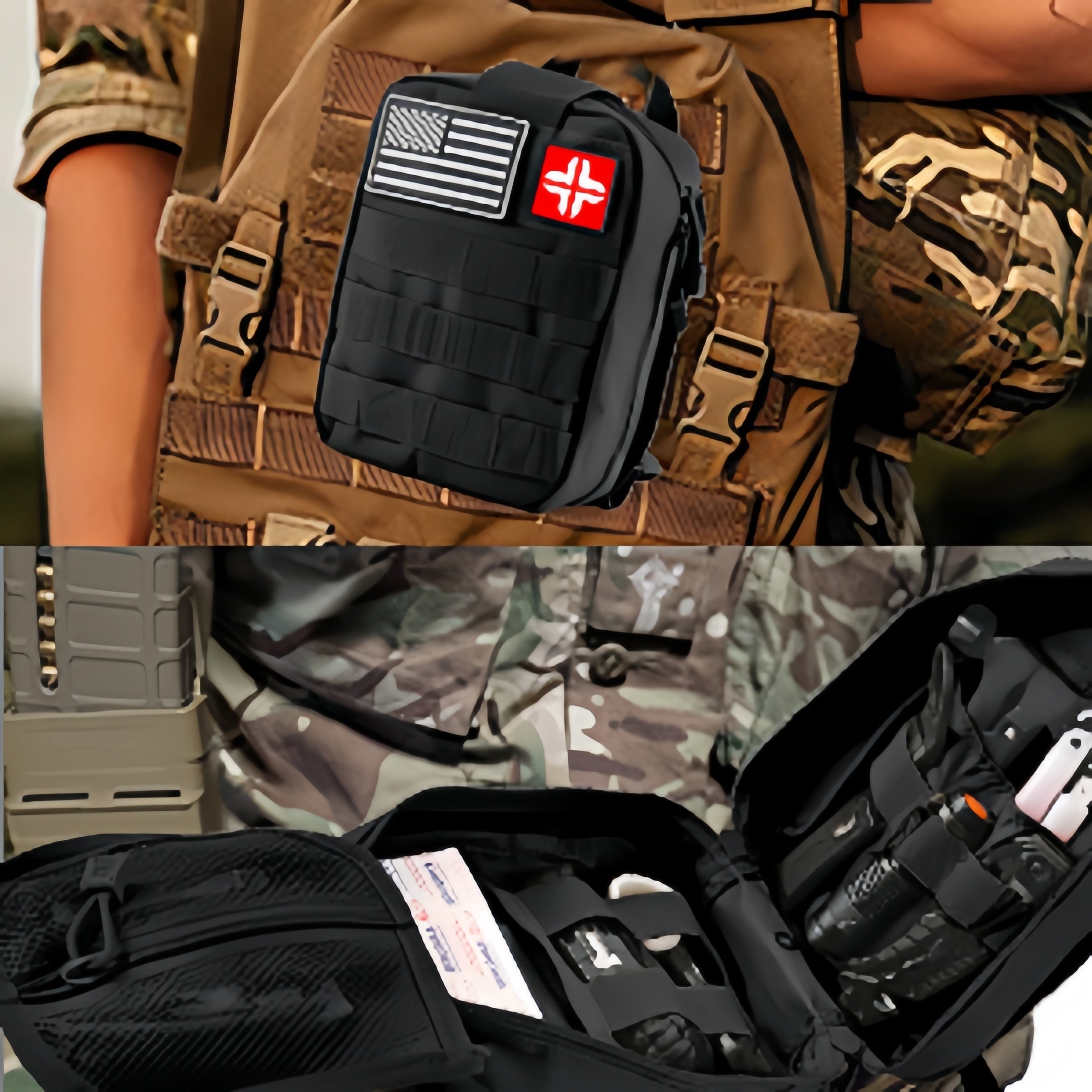 148-in-1 Professional First Aid Kit - Durable Nylon Construction, Normal Waterproof, and MOLLE Bag - Perfect for Outdoor Enthusiasts, Camping, Hiking, and Exploring - Ideal Gift for Boyfriend, Husband, and Father on Fathers D