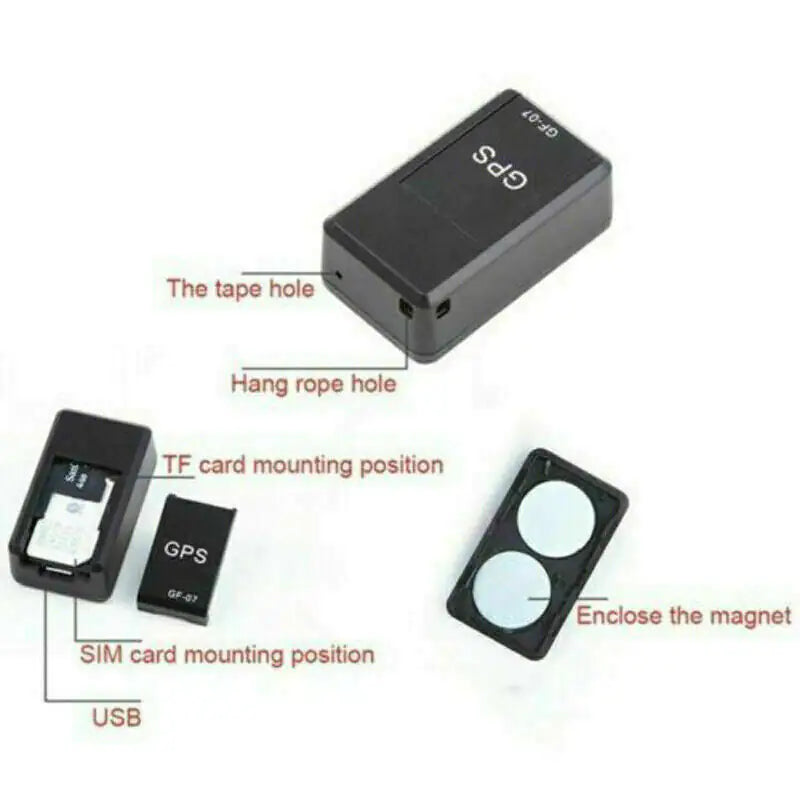 GF07 Mini Magnetic GPS Tracker Real-Time Locator for Car Truck Vehicle GSM GPRS USA