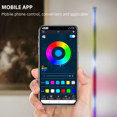 [Smart RGB Floor Lamp] Wireless APP Dimming RGB Floor Lamp, Smart RGB LED Corner Floor Lamp, Simple Living Room Decorative Lamp With Remote Control + USB Cable