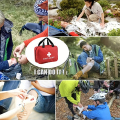 Multifunctional Lifesaving First Aid Kit - Comprehensive and Portable for Home, Car, Camping and Hiking - 2 Sizes, with Basic Lifesaving Tools - Campus Ready and Disaster Response