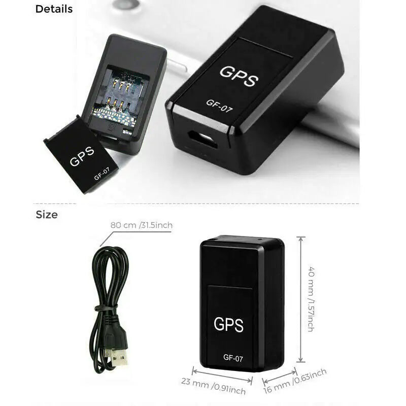 GF07 Mini Magnetic GPS Tracker Real-Time Locator for Car Truck Vehicle GSM GPRS USA
