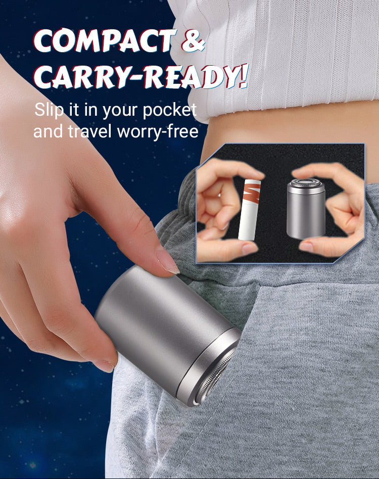 Rasoir électrique multifonctionnel Portable, Rechargeable, Mini rasoir de voyage pour hommes, tondeuse à cheveux longue Endurance, étanche IPX6, humide/sec