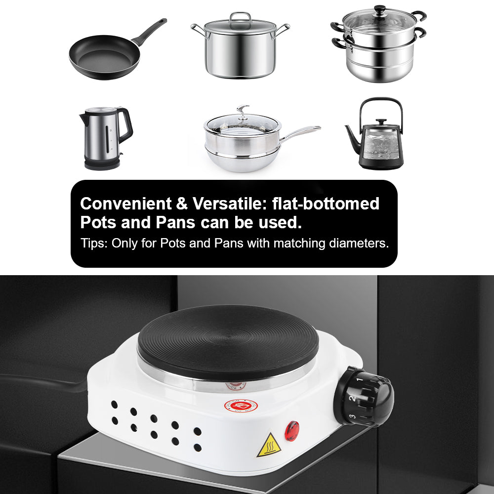 Mini cuisinière électrique multifonctionnelle, appareil de cuisine, cuisinière, plaque chauffante, lait, eau, café, four chauffant, 500W, 220V